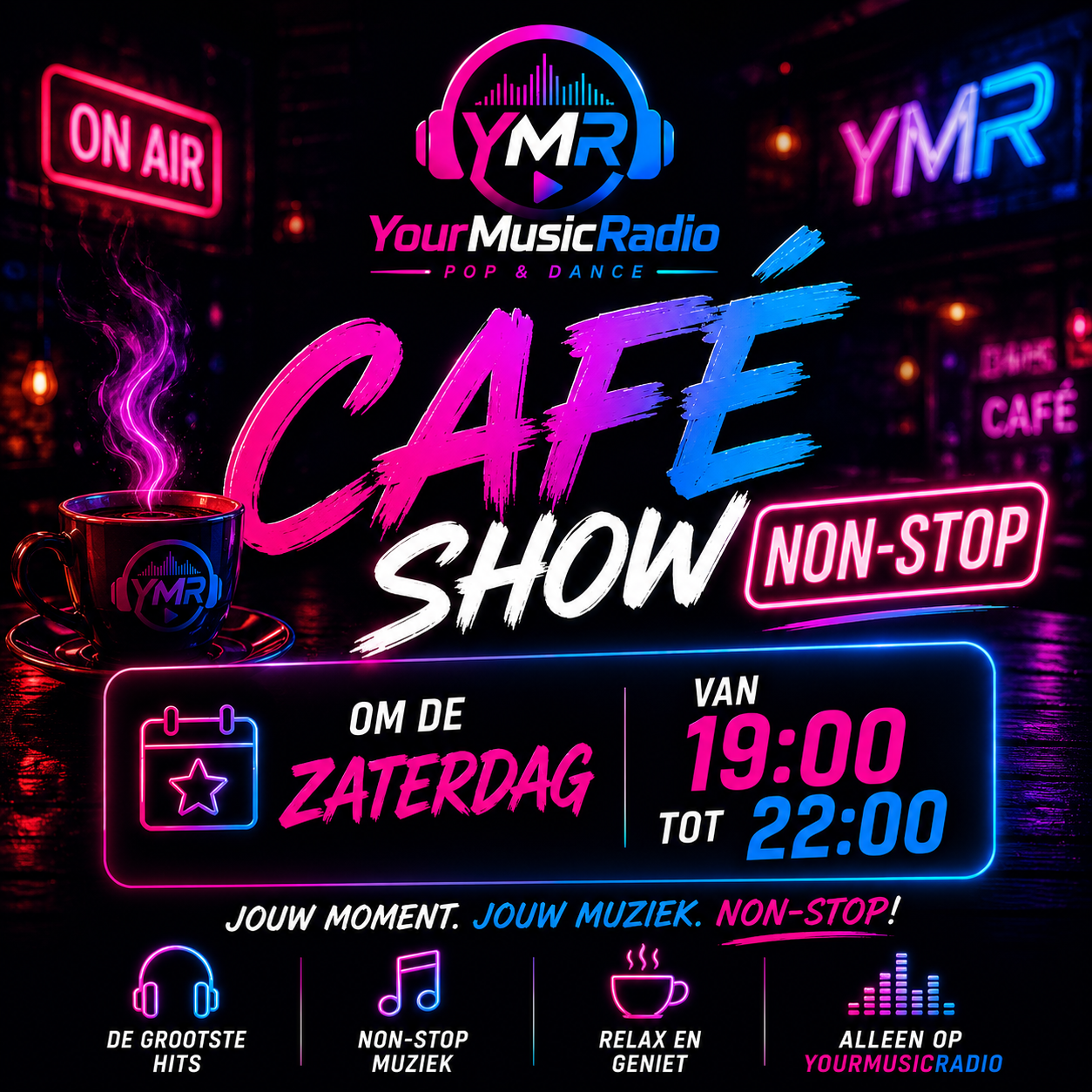 Zaterdag cafe NON-STOP